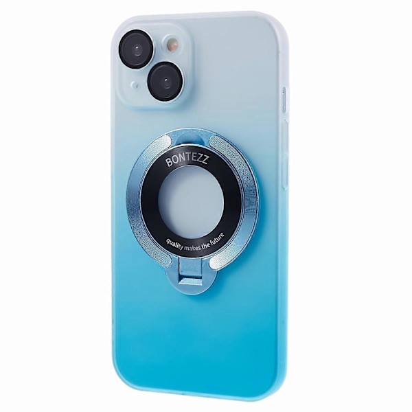 VOERO Hårt PC-skal för iPhone 15 Plus Hud-Touch Stöd Telefonfodral Kompatibelt med MagSafe Multicolor Style D