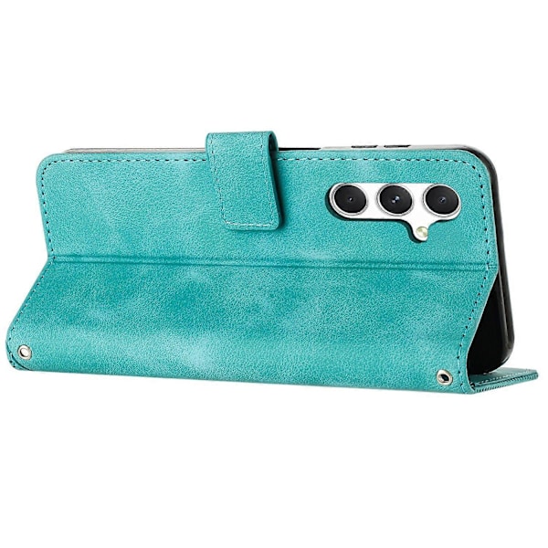 Taske etui til Samsung Galaxy A36 5G med trykt trekant læder telefoncover Multicolor Style F