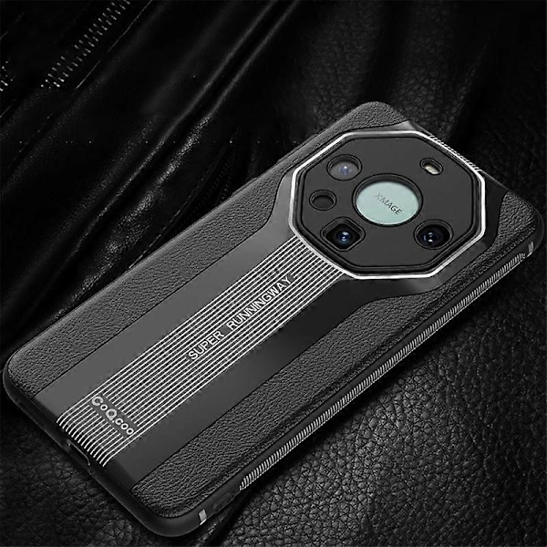 Q.COO Super Running Series 2 för Huawei Mate 60 Slim Case PU-täckt TPU+Akryl Telefonskal Multicolor Style B