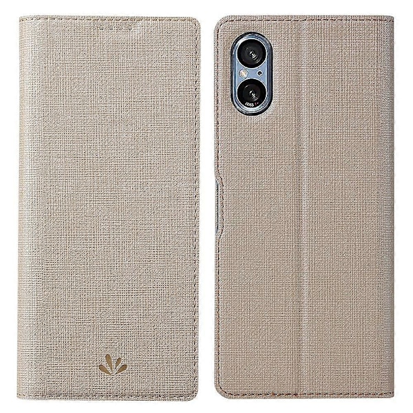 VILI DMX -sarja Sony Xperia 5 V -puhelinkuorelle PU-nahkainen jalustalla ja korttipaikalla Multicolor Style E