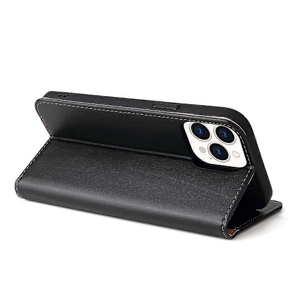 PU Læder Tekstur Wallet Kort Slots Stand Design Telefon Cover til iPhone 13 Pro 6.1 tommer