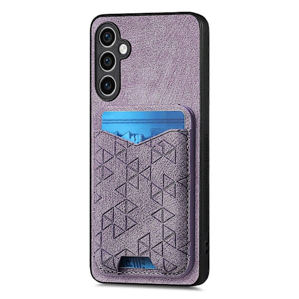 Til Samsung Galaxy S23 FE Etui med Præget Mønster Kortholder Støtteben Læder Bagcover Multicolor Style B