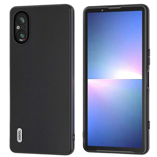 Sony Xperia 5 V puhelinkotelo, sileäpintainen aitoa lehmännahkaa oleva takakuori Multicolor Style B