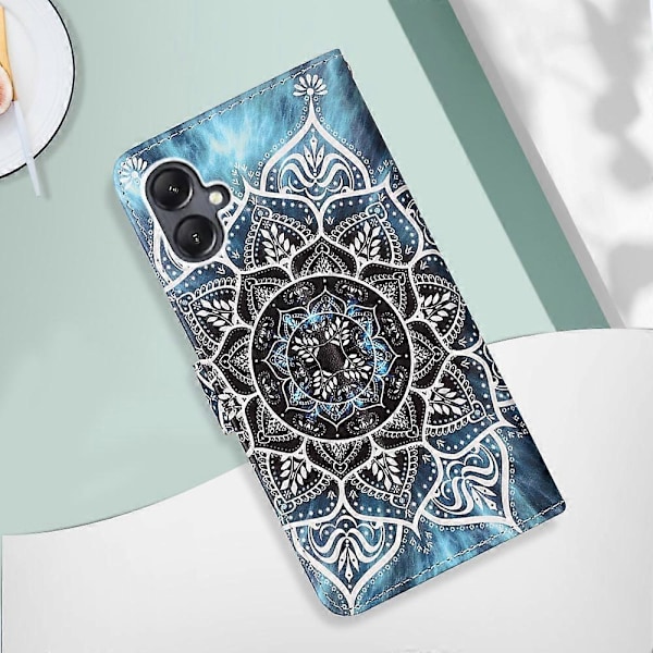 YB Mønsterprint Læder Serie-4 til Samsung Galaxy A15 4G Etui PU Læder Telefon Wallet Cover Multicolor Style C