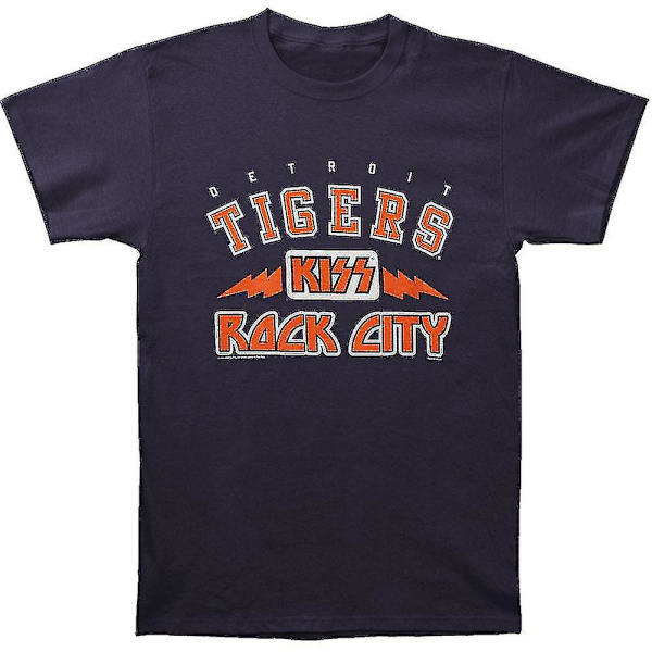 Kiss Detroit Tigers Rock City T-shirt Tøj XL