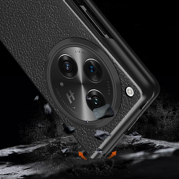 För Oppo Find N3 5G/OnePlus Open Skal PU Läderbelagd Hård PC Anti-fall Telefonskydd Multicolor Style D