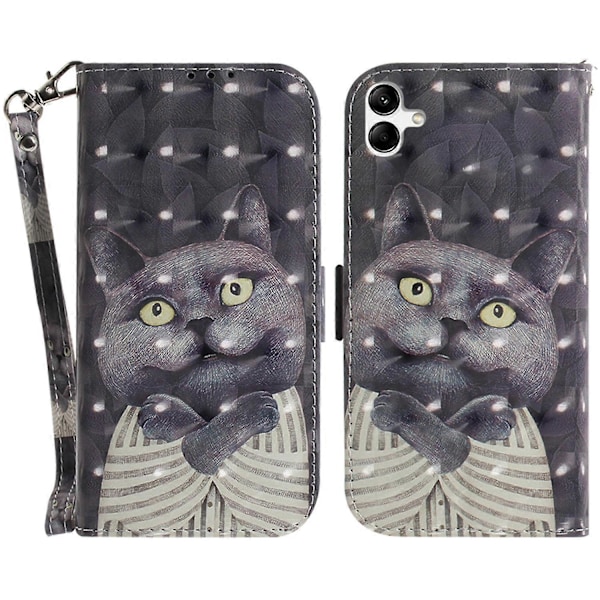 PU-lærveske med anti-ripe lommebok og stropp for Samsung Galaxy A04e 4G/F04 4G/M04 4G Multicolor Style I