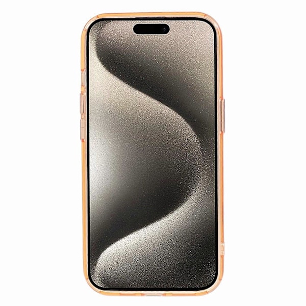 Läpinäkyvä TPU+PC suojakuori iPhone 15 Plus -puhelimelle, näkymätön jalusta ja magneettinen puhelinkuori Multicolor Style C