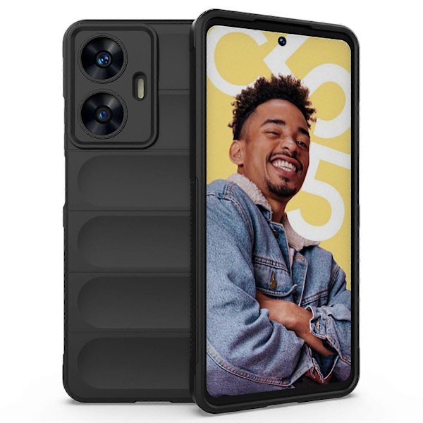 Fleksibelt TPU-deksel til Realme C55 4G, ripebestandig og robust bakdeksel Multicolor Style A