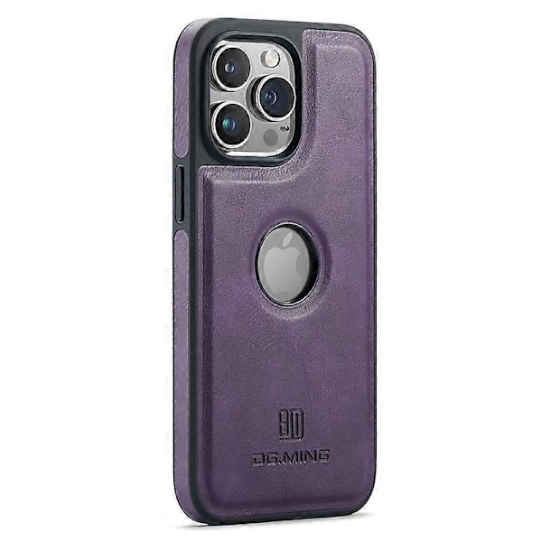 Skal för iPhone 15 Pro Max med logovy, PU-läderbelagd PC+TPU-skydd Multicolor Style B