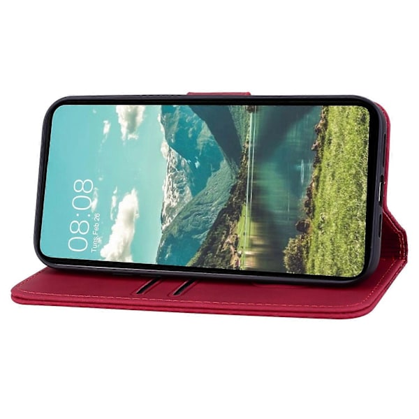 För Xiaomi Redmi Note 12S 4G Fodral Präglat PU Läder Fallsäkert Telefonskal Multicolor Style C