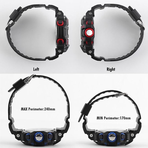 Skmei 1029 Men Outdoor Waterproof Luminous Electronic Watch Red