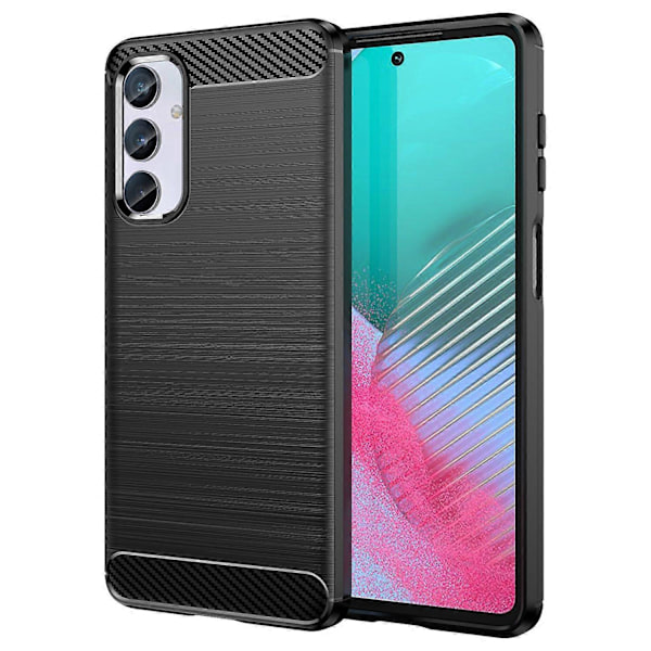 Borstat Skal för Samsung Galaxy M54 5G/F54 5G Kolfibertextur Mobilskal TPU-skydd