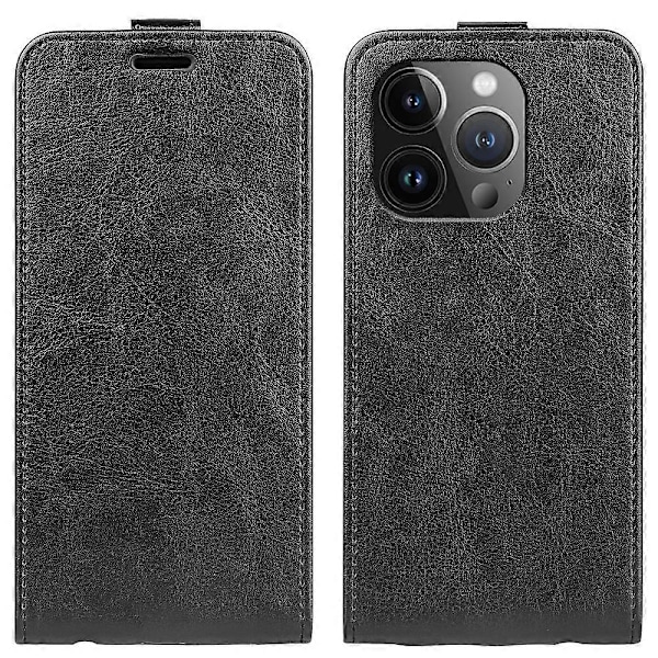 iPhone 15 Pro pystysuuntainen läppäkotelo TPU+PU-nahkainen puhelinkuori matkapuhelimen suojus korttipaikoilla Multicolor Style B