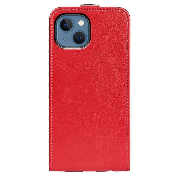 Til iPhone 14 6,1 tommer Vertikal Flip Stødsikkert Cover PU Læder Mobiltelefonetui med Kortholder Multicolor Style C