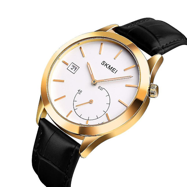 Skmei 1581 Fritid utomhussport Quartz Watch Gold Black