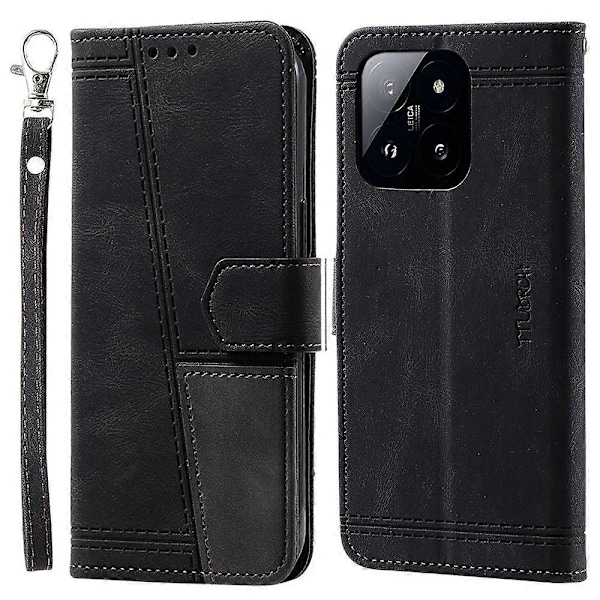 TTUDRCH Style 004 Xiaomi 14 Pro -kotelolle RFID-suojauksella, lompakkotelineellä ja puhelinkuorella Multicolor Style A
