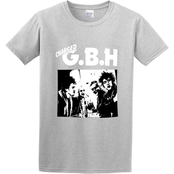 Charged Gbh Album Street Punk Band O Neck Herr T-shirt -vuxen, 3xl Gray S