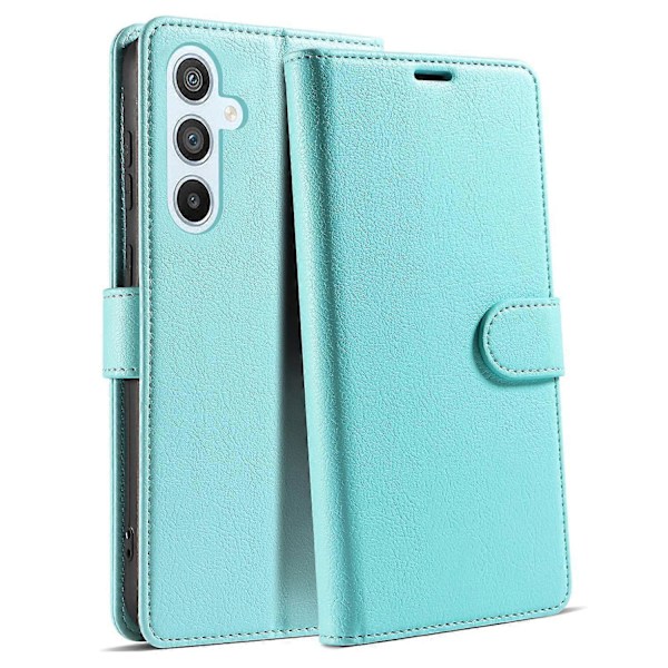 För Samsung Galaxy A26 5G Fodral Magnetiskt RFID-blockerande Läder Plånboksfodral - Svart Multicolor Mint Green