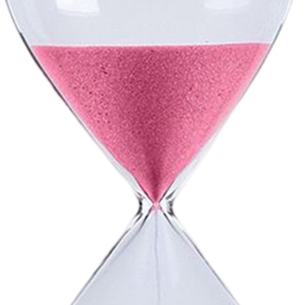 5/30/60 minuter Rund Sand Timer Personlighet Glas Timglas Ornament Nyhet Tidshanteringsverktyg Pink Pink 60Mins