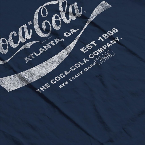 Coca Cola Drink 1886 T-shirt för män Navy Blue S