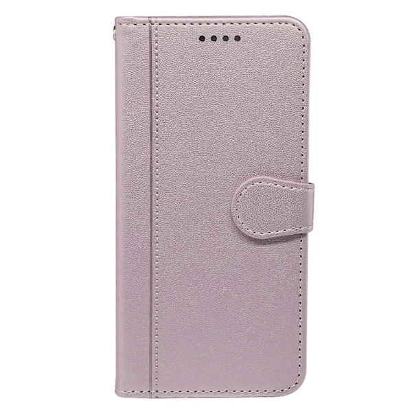 Til iPhone 16 Pro Max Wallet Case Magnetisk Lukning Læder Telefon Cover med Rem - Grøn Multicolor Rose Gold