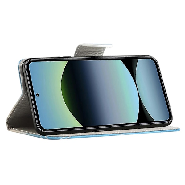 Til Xiaomi Redmi Note 14 4G Etui Mønstertryk Kryds Tekstur Læder Telefon Cover Multicolor Don&#39;t Touch My Phone