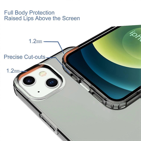 Ohut GW18 TPU -suojakuori iPhone 13 6.1 tuuman puhelimelle, iskunkestävä Multicolor Style A