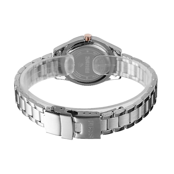 Skmei 1534 Diamant Vandtæt Quartz Ur Til Kvinder Silver