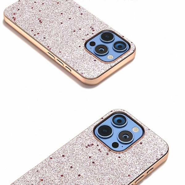 iPhone 16 Pro Max -kotelo, galvanointi, kimallepintainen PU+TPU-suojakotelo Multicolor Style D