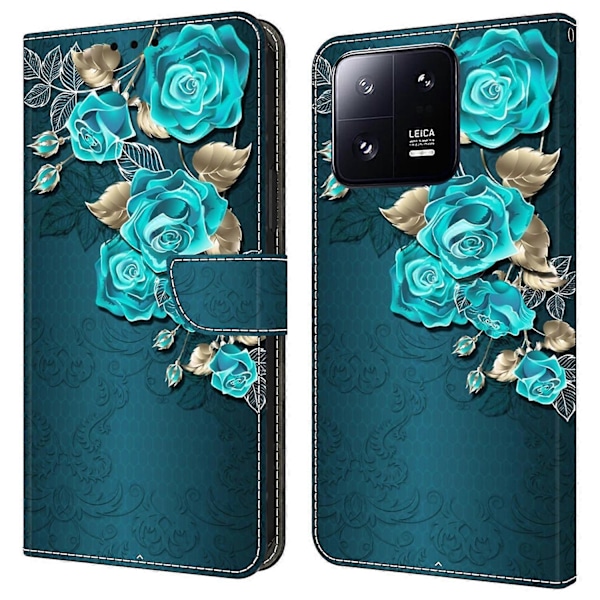 Plånboksfodral för Xiaomi 13 Pro 5G Fodral Mönstertryck Läder Flip Telefonskal Multicolor Style O
