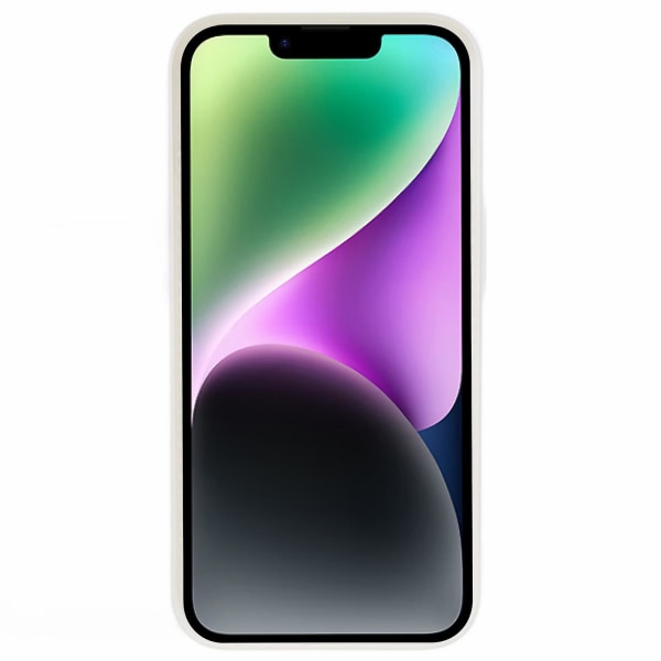 IPhone 15 takakansi linssisuojakalvolla, lämmönpoisto, kova PC-puhelinkotelo White