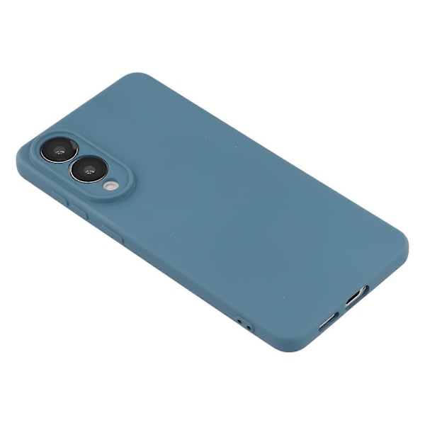 X-LEVEL Skal för Samsung Galaxy S25 Edge Mjukt TPU Anti-Repskydd Fiberfoder Multicolor Dark Blue