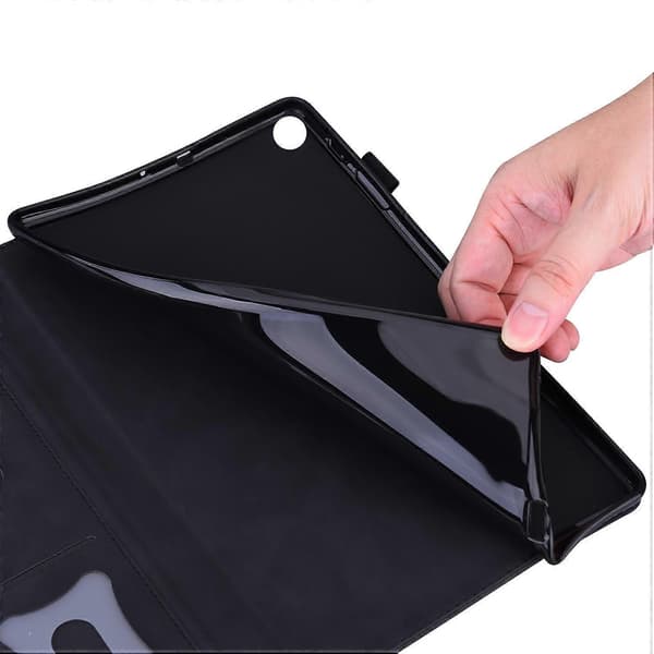 Til Samsung Galaxy Tab A9 Tablet Wallet Etui PU Læder Anti-drop Stand Tablet Cover Multicolor Style E