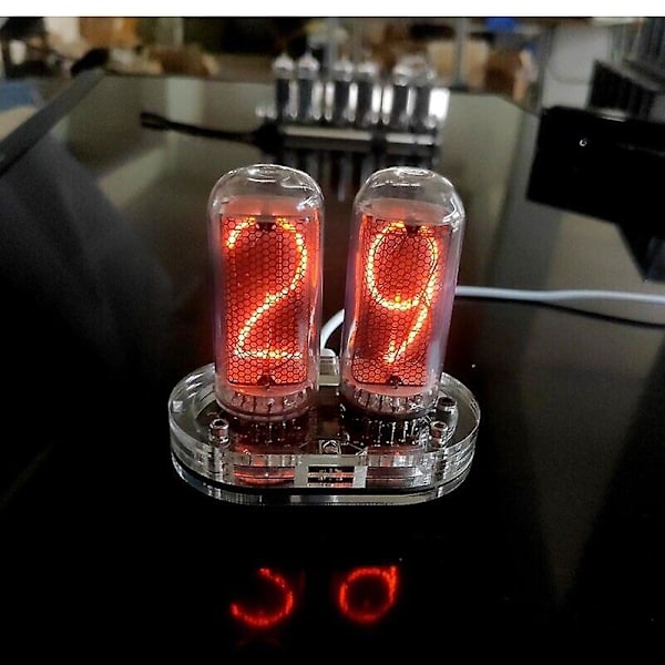 In-18 2-cifret Nixie Rør Kreativt Bordtermometer Kontrolleret Ved Vinkende Hænder Kit