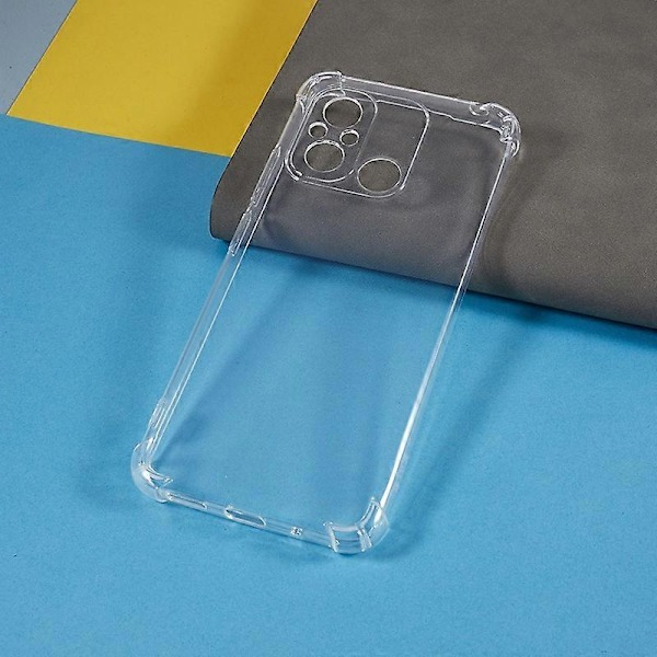 TPU-skal för Xiaomi Poco C55 4G/Redmi 11A 4G/12C 4G Förstärkta Hörnen Transparent Skal