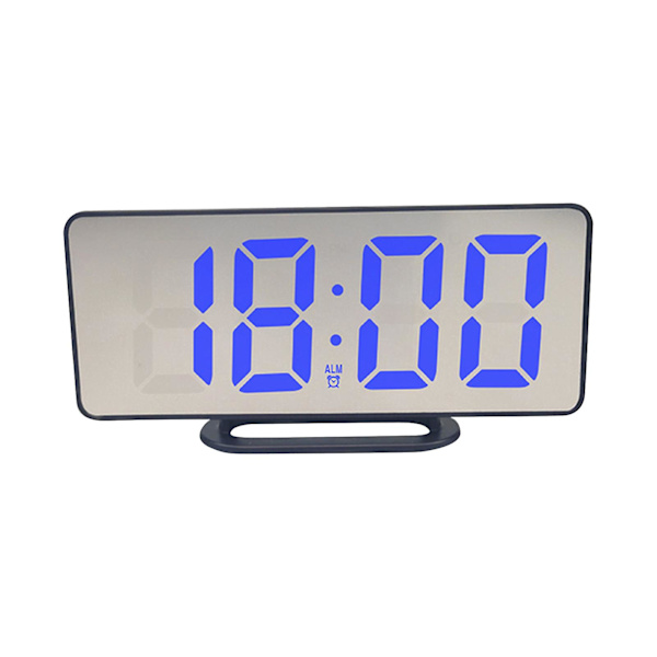 Ny Creative Mobiltelefon Laddningsspegel Elektronisk Sleepy Alarm Clock Led Display Hotellklocka F