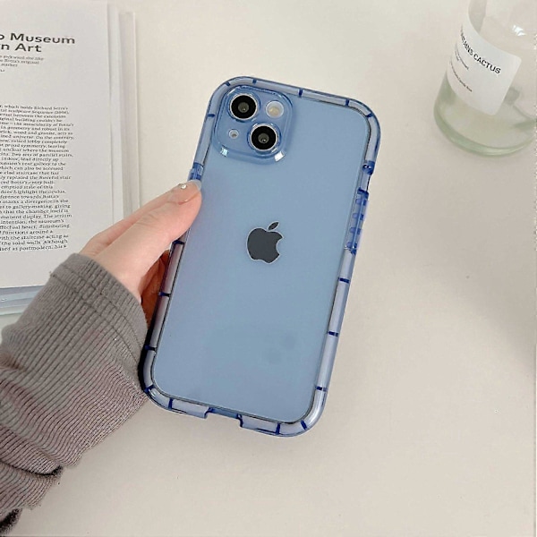 iPhone 14 pehmeä TPU-kuori, valoisa, pimeässä hohtava, naarmuuntumaton puhelinkotelo Multicolor Style J