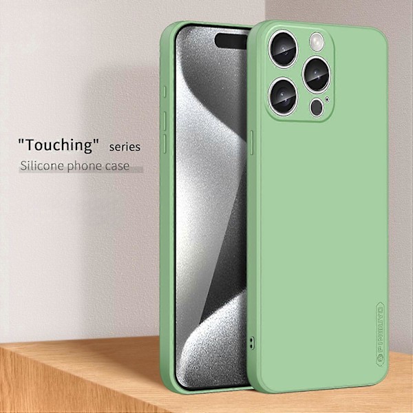 PINWUYO JK Touching Series Skal för iPhone 16 Pro Max TPU Telefonskal Exakt Linsskydd Multicolor Style C