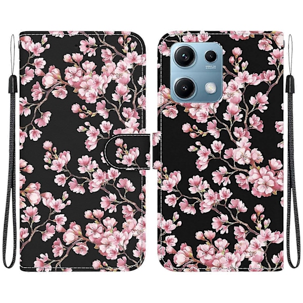 Plånboksfodral för Xiaomi Redmi Note 14S 4G, Anti-Drop Läder Flip Cover med Mönstertryck Multicolor Plum Blossom