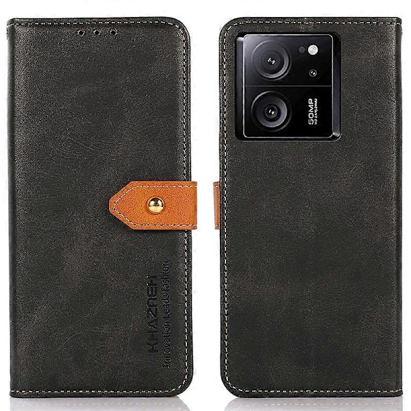 KHAZNEH Etui til Xiaomi Redmi K60 Ultra/13T/13T Pro PU Læder Telefon Cover Stand Wallet Multicolor Style A
