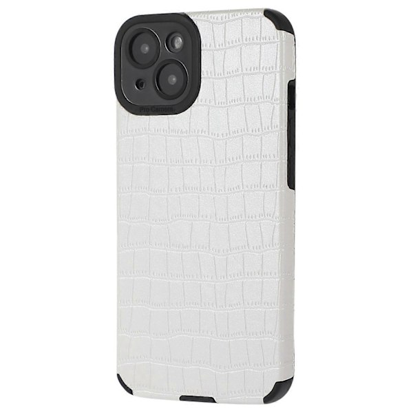 Til iPhone 13 Cover Slim-Fit Krokodille Tekstur PU Læder+TPU Telefon Cover Multicolor Style E