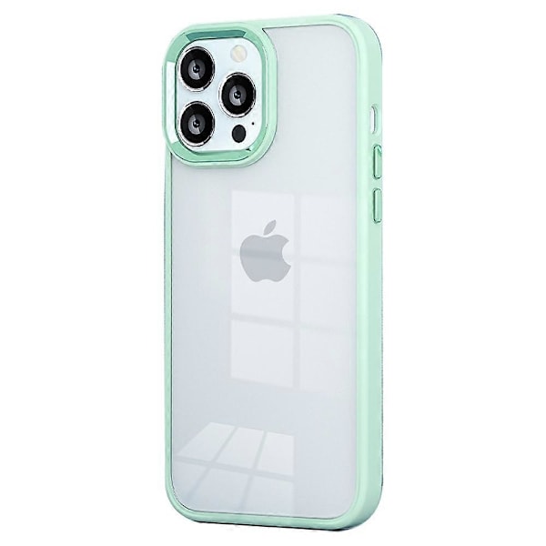 För iPhone 15 Pro Godisfärg Hög Transparens TPU+PC Mobilskal Hudvänligt Baksida Multicolor Style B