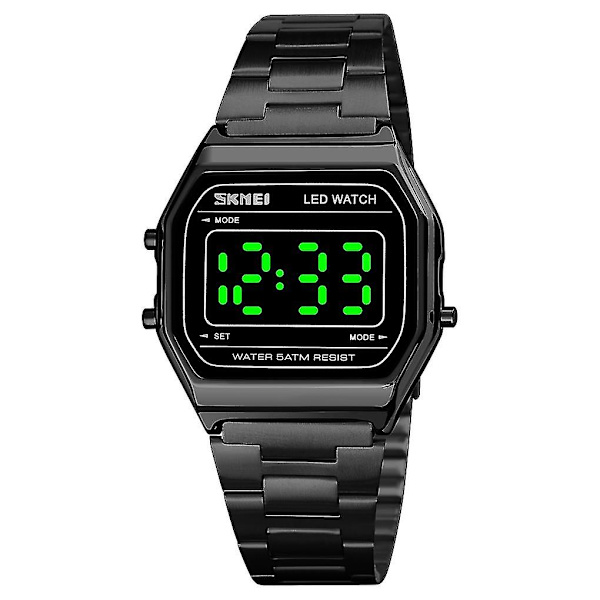 Skmei 1646 LED Digital Display Elektronisk Ur Black