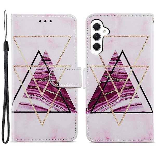 Til Samsung Galaxy A05s 4G Wallet Case PU Læder Mønster Print Telefon Cover Multicolor Style A