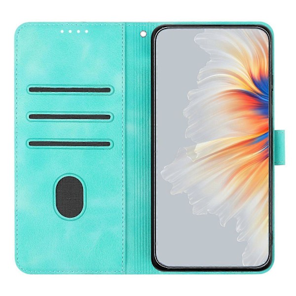 YX0030 Plånboksfodral i PU-läder för Samsung Galaxy S23 FE med tryckt stativ och flip-skydd Multicolor Style D
