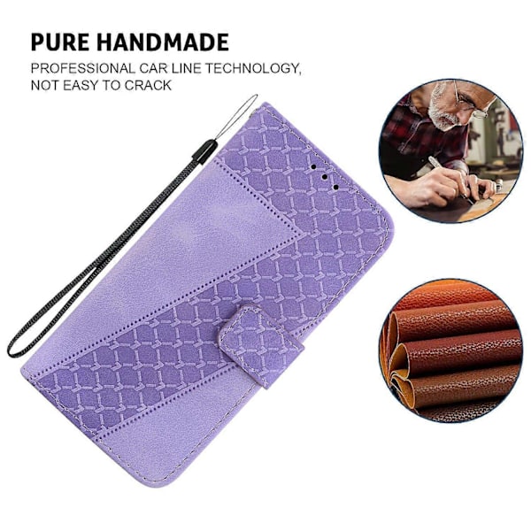 Til Infinix Note 40 5G Stand Case 7-Formet Mønster Præget Læder Telefon Cover Multicolor Style B