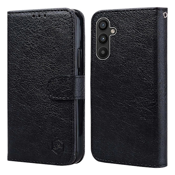Til Samsung Galaxy A34 5G Fuld Beskyttelse Ensfarvet PU Læder Wallet Case Mobiltelefon Stand Cover Multicolor Style A