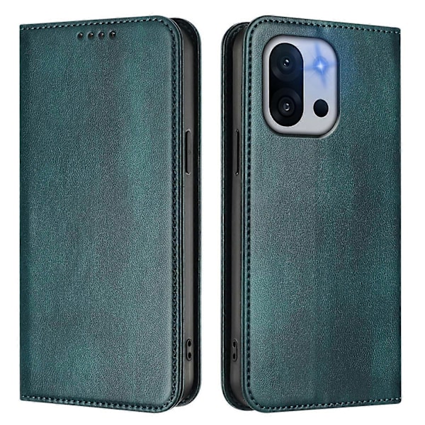 Plånboksfodral för OnePlus 13T 5G Retro Textur RFID-blockerande Läder Telefonskal Multicolor Dark Green