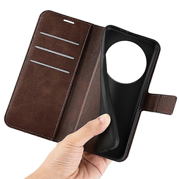 Til Xiaomi Poco C75 4G/Redmi 14R 5G/14C 4G Stand Case Anti-Scratch Kalvetekstur Læder Telefon Cover Multicolor Style G